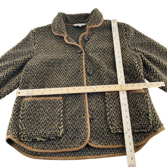 Orvis Womens Patterned Button-Up Jacket Size L Polyester Acrylic Blend - Picture 3 of 5